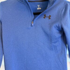 Under Armour Kids Royal Blue Quarter-Zip Hoodie